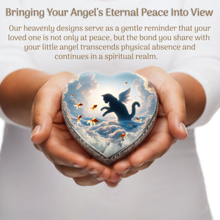 Solar Swirl Dark Cat Urn