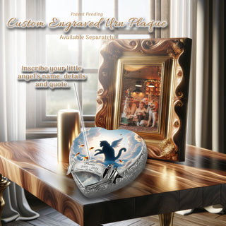 Solar Swirl Dark Cat Urn