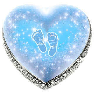 Blue Footprints Baby or Child Cremation Urn