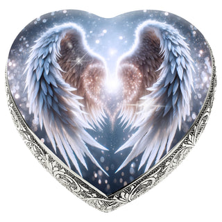 White Angel Embrace Baby or Child Cremation Urn