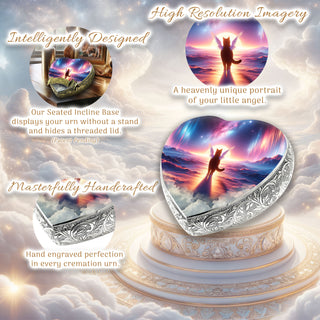 Astral Aurora Cat Urn