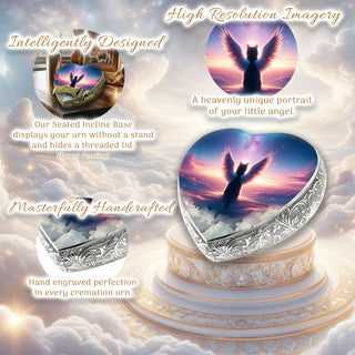 Cosmic Elegance Cat Urn