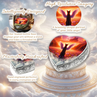 Stellar Stream Striped Cat Urn