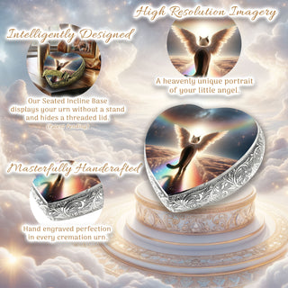 Heavenly Halo Siamese Cat Urn