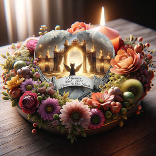 Angel Aura Night Cat Urn