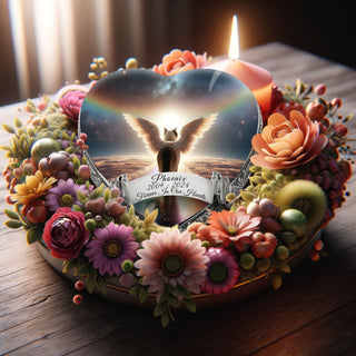 Heavenly Halo Siamese Cat Urn