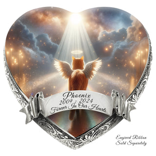 Stellar Silk Orange Cat Urn