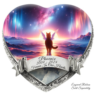 Astral Aurora Cat Urn