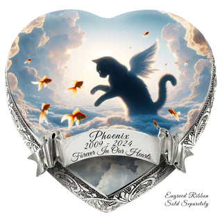 Solar Swirl Dark Cat Urn