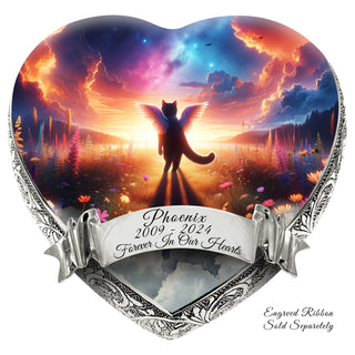 Galactic Gleam Cat Urn