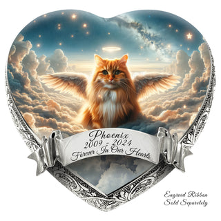 Celestial Canvas Orange Cat Urn