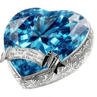 Eternal Gems Blue Topaz Cremation Urn