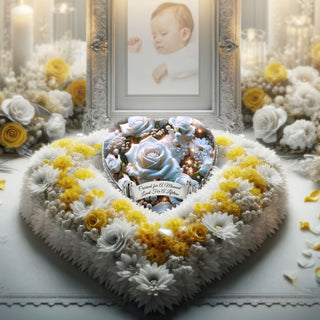 White Roses Baby Cremation Urn