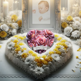 Pink Roses Baby or Child Cremation Urn