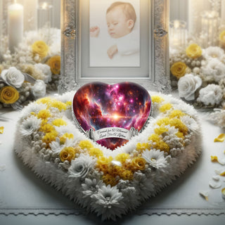 Pink Galaxy Baby or Child Cremation Urn