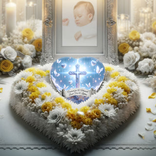 White Cross Baby or Child Cremation Urn