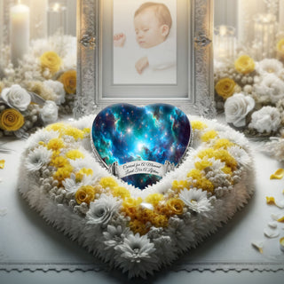 Blue Galaxy Baby or Child Cremation Urn