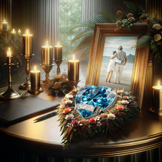 Eternal Gems Blue Topaz Cremation Urn