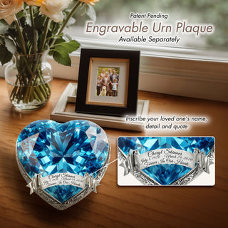 Eternal Gems Blue Topaz Cremation Urn