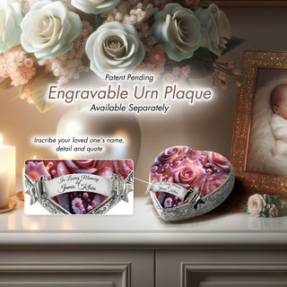 Pink Roses Baby or Child Cremation Urn
