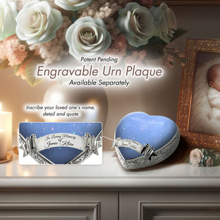 Sparkly Blue Baby or Child Cremation Urn