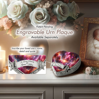 Pink Galaxy Baby or Child Cremation Urn