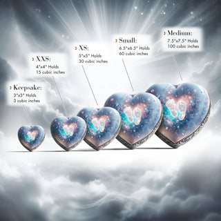 Opal Footprints Baby or Child Cremation Urn