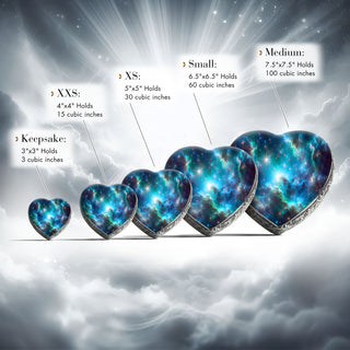Blue Galaxy Baby or Child Cremation Urn
