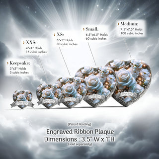 White Roses Cremation Urn Baby or Child