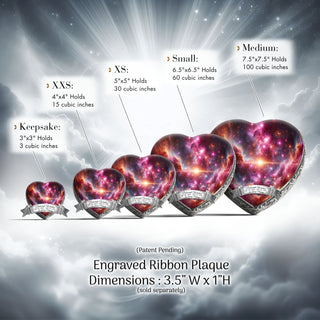 Pink Galaxy Baby or Child Cremation Urn