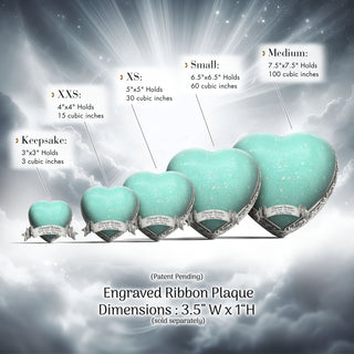 Sparkly Green Baby or Child Cremation Urn