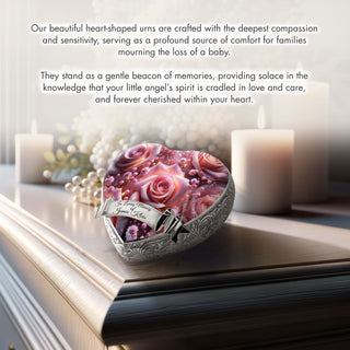 Pink Roses Baby or Child Cremation Urn