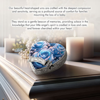 Blue Roses Baby or Child Cremation Urn