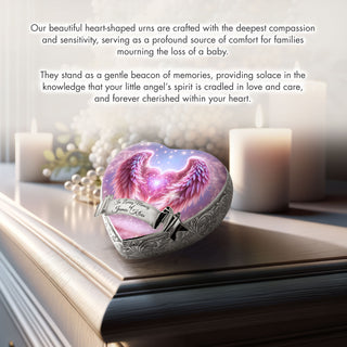 Pink Angel Embrace Baby or Child Cremation Urn