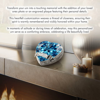 Eternal Gems Blue Topaz Cremation Urn