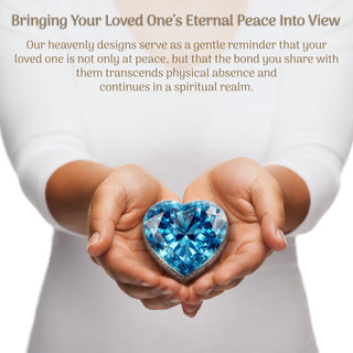 Eternal Gems Blue Topaz Cremation Urn