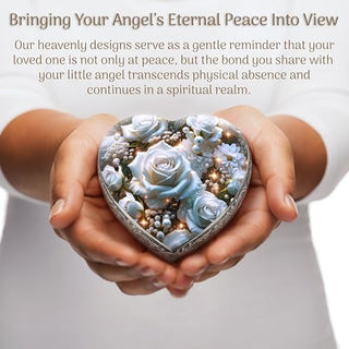White Roses Baby and Child Cremation Urn