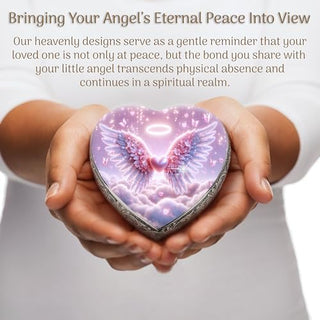 Pink Free Angel Baby or Child Cremation Urn
