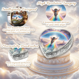 St Bernard - Rainbow Bridge Dog Urn