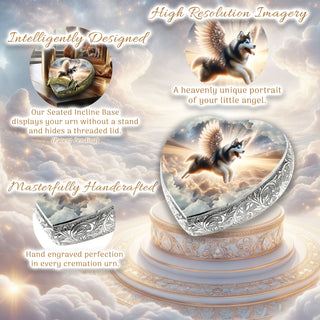 Husky - Divine Skyscape Dog Urn