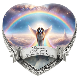 St Bernard - Rainbow Bridge Dog Urn