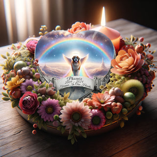 St Bernard - Rainbow Bridge Dog Urn