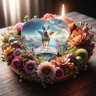 Bull Terrier - Rainbow Crossing Dog Urn